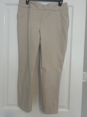 Nicole Miller Beige Straight Leg Pants